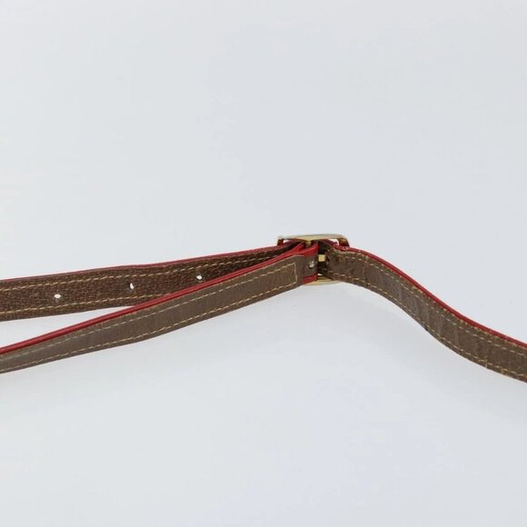 GUCCI GG Supreme Web Sherry Line Bag PVC Beige Gold 001 261 1086 Auth BA6005 - Picture 9 of 16